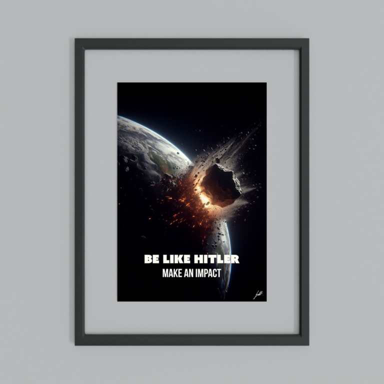 Be Like Hitler (13x19inch Vertical) - INVISIBLE EMPIRE